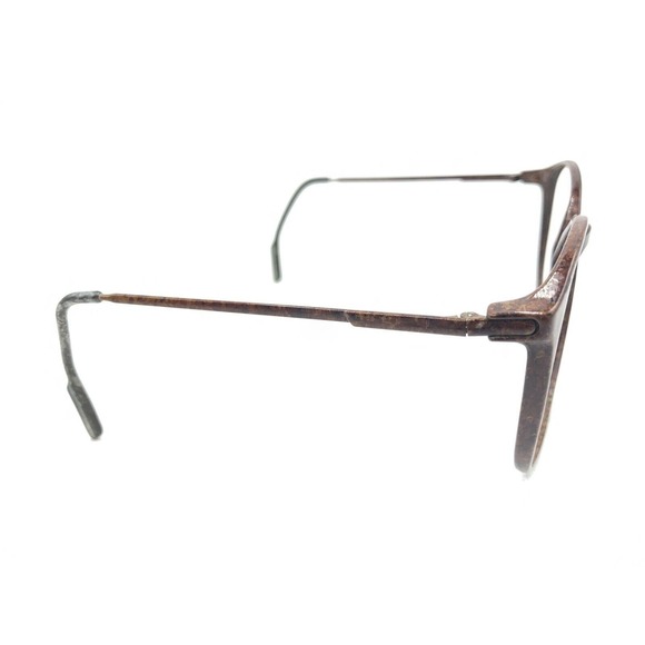 Tortoise Brown Oversized Round Eyeglasses Frames 140 Designer Fashion Women - Picture 4 of 12